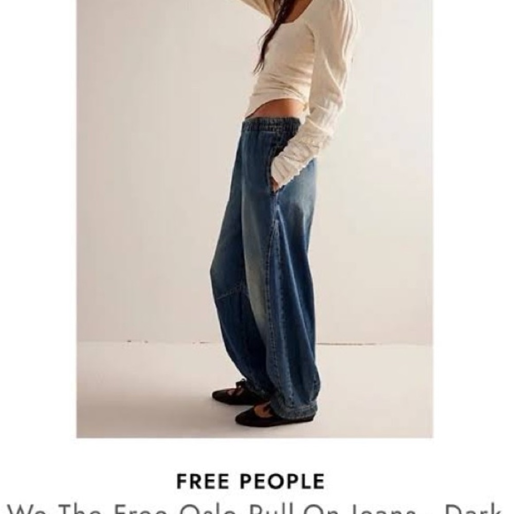 We the Free People Oslo Pull-On Jeans M Indigo